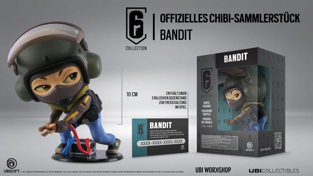 Ubisoft Six Collection 3 - Bandit 10cm Vinyl Figur