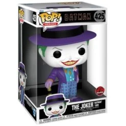 FUNKO POP! - The Joker With Hat Figur - Batman 1989 25cm -Spielzeug Puppen Geschäft 425 funko pop figure dc comics the joker batman 1989 supersized box