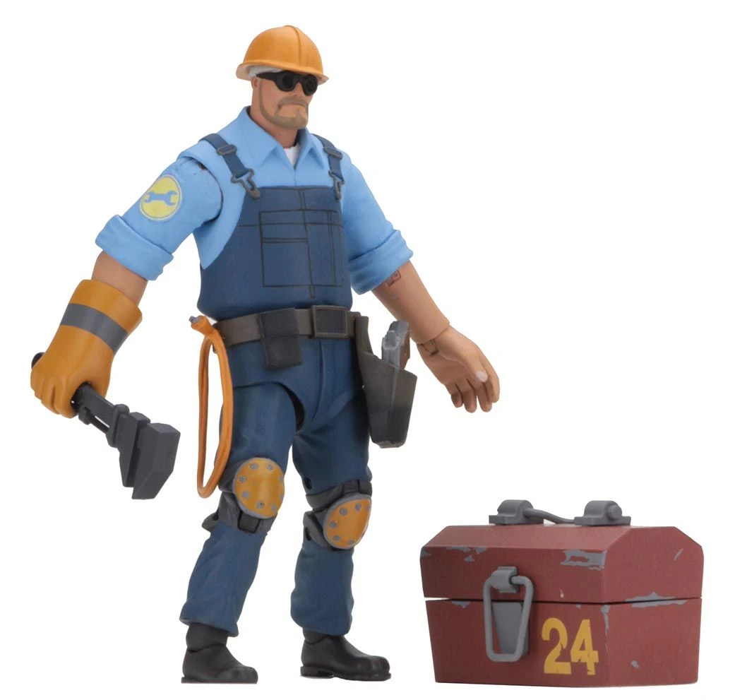 NECA Team Fortress 2 Action-Figur Serie 3.5 BLU - The Engineer 5 NECA Team Fortress 2 Action-Figur Serie 3.5 BLU - The Engineer – Bild 3