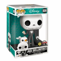 FUNKO POP! - Jack Skellington Mit Zero Figur - Nightmare Before XMas 25cm (Glow) -Spielzeug Puppen Geschäft 68983 jjyfzc2