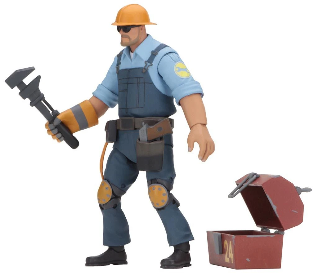 NECA Team Fortress 2 Action-Figur Serie 3.5 BLU - The Engineer 4 NECA Team Fortress 2 Action-Figur Serie 3.5 BLU - The Engineer – Bild 2