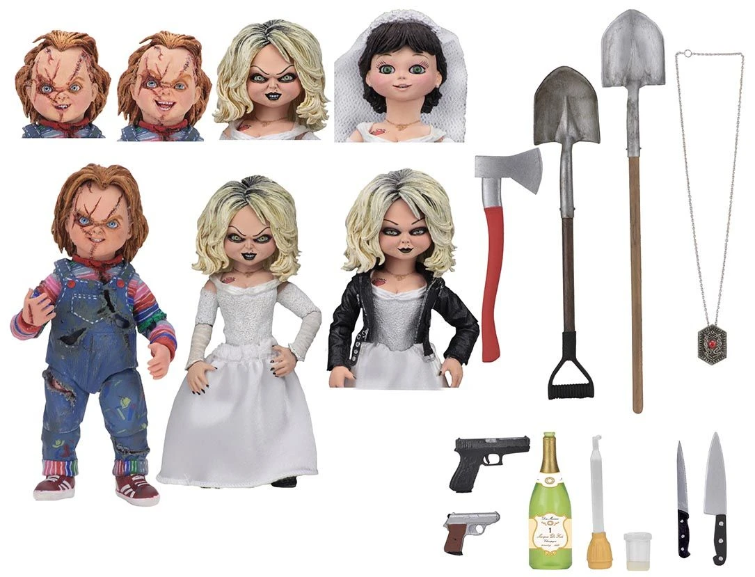 NECA Bride Of Chucky - Ultimate Chucky & Tiffany 2er Figuren Set 3 NECA Bride Of Chucky - Ultimate Chucky & Tiffany 2er Figuren Set