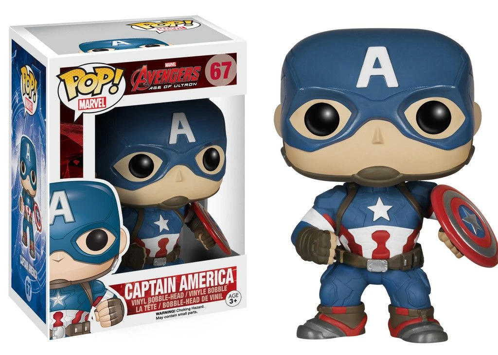 FUNKO POP! - Age Of Ultron - Captain America Figur 3 FUNKO POP! - Age Of Ultron - Captain America Figur