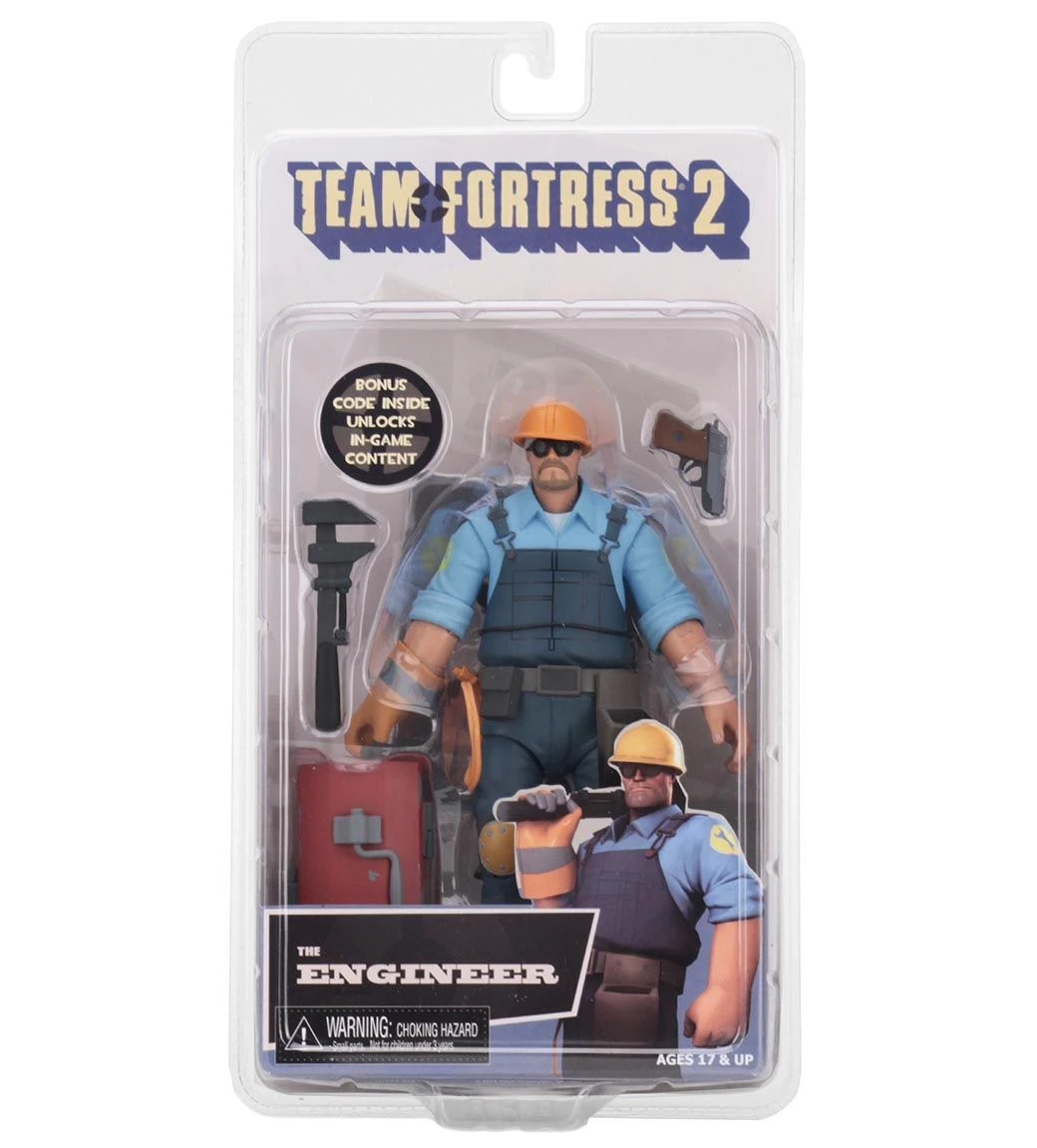 NECA Team Fortress 2 Action-Figur Serie 3.5 BLU - The Engineer 6 NECA Team Fortress 2 Action-Figur Serie 3.5 BLU - The Engineer – Bild 4