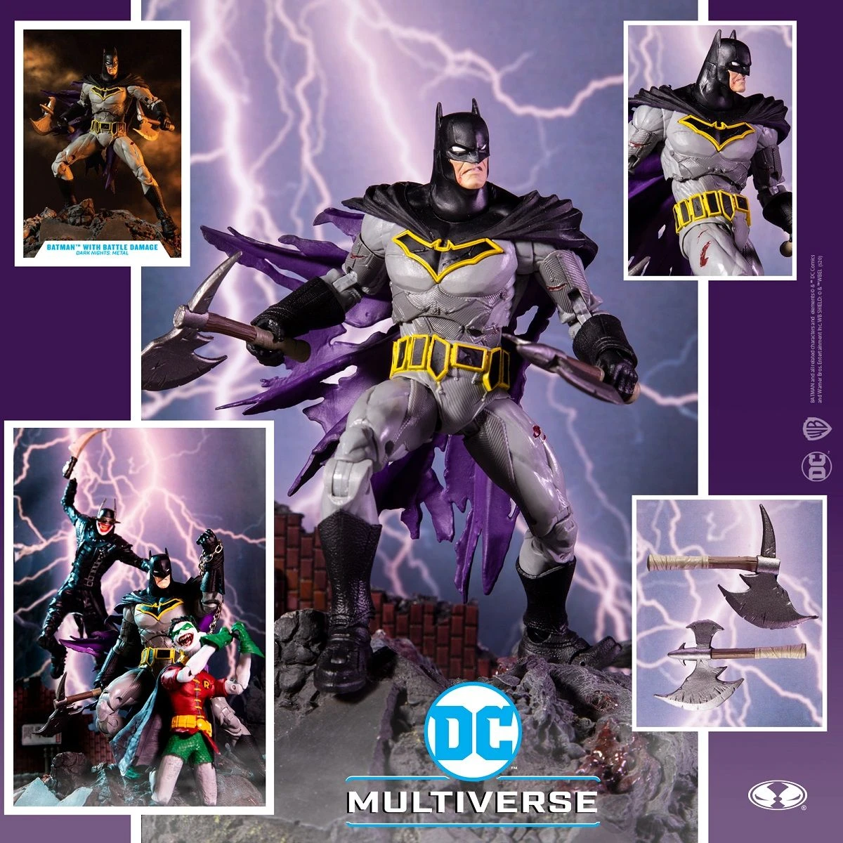 DC Multiverse - Batman With Battle Damage Actionfigur 13 DC Multiverse - Batman With Battle Damage Actionfigur – Bild 11