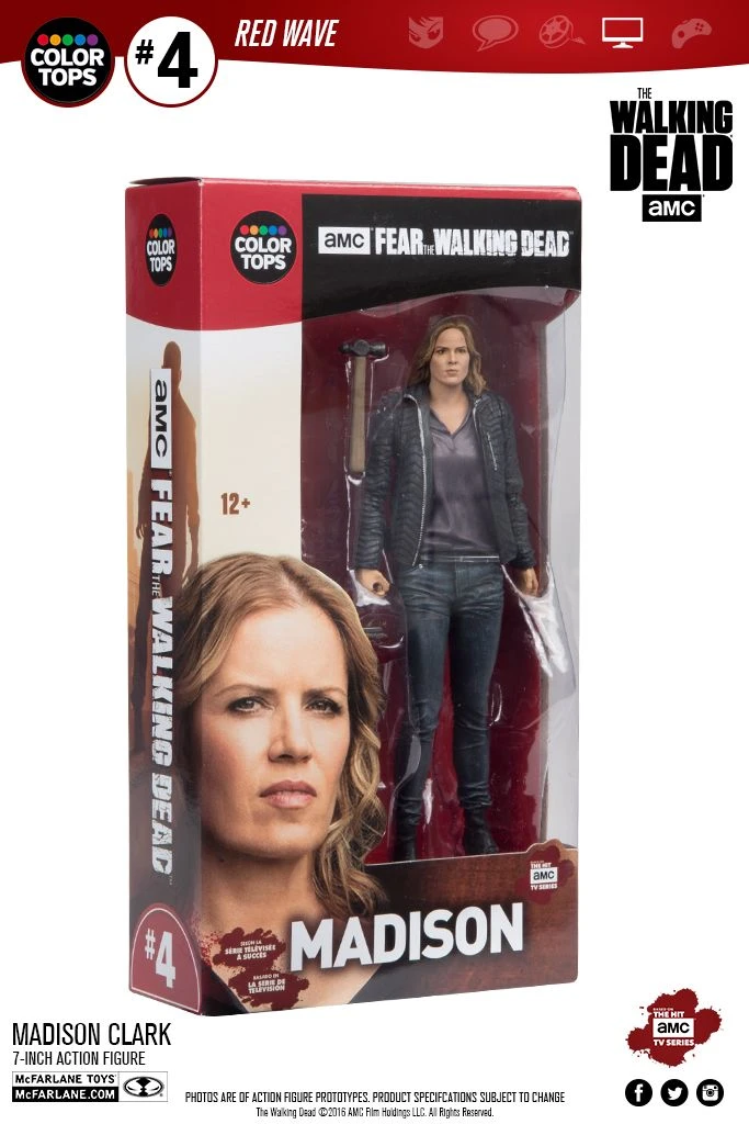 Fear The Walking Dead - Madison Clark 17cm Color Tops Figur 3 Fear The Walking Dead - Madison Clark 17cm Color Tops Figur