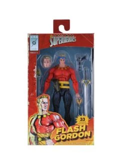 NECA The Original Superheroes S1 - Flash Gordon Actionfigur -Spielzeug Puppen Geschäft flash pkg3 scaled 1
