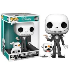 FUNKO POP! - Jack Skellington Mit Zero Figur - Nightmare Before XMas 25cm (Glow)